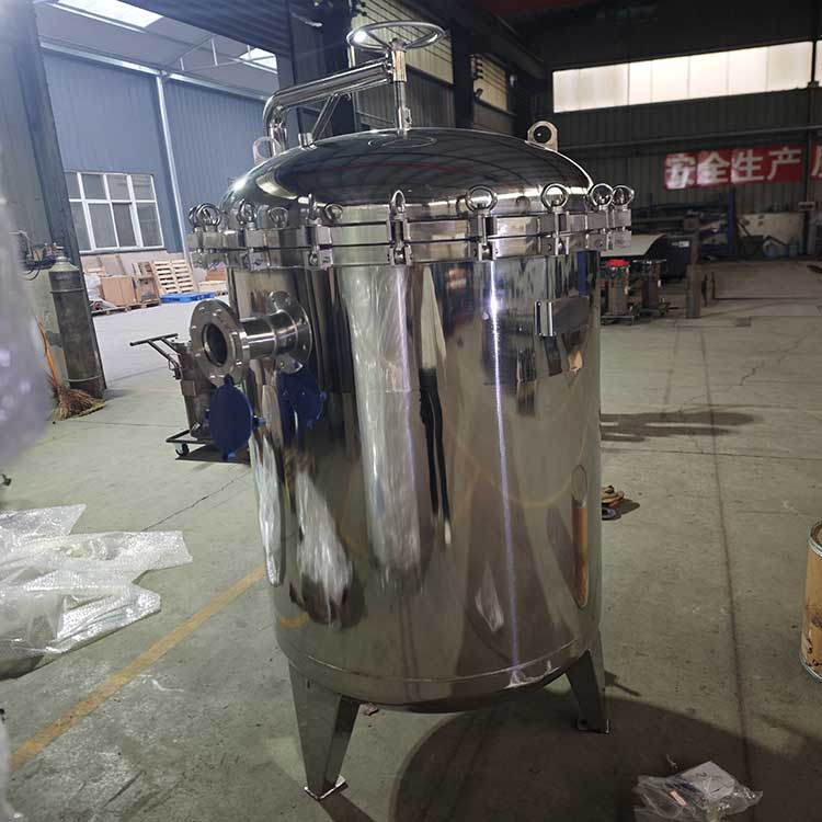 華豫供應(yīng)304不銹鋼材質(zhì)DN80袋式過濾器0.6MPa